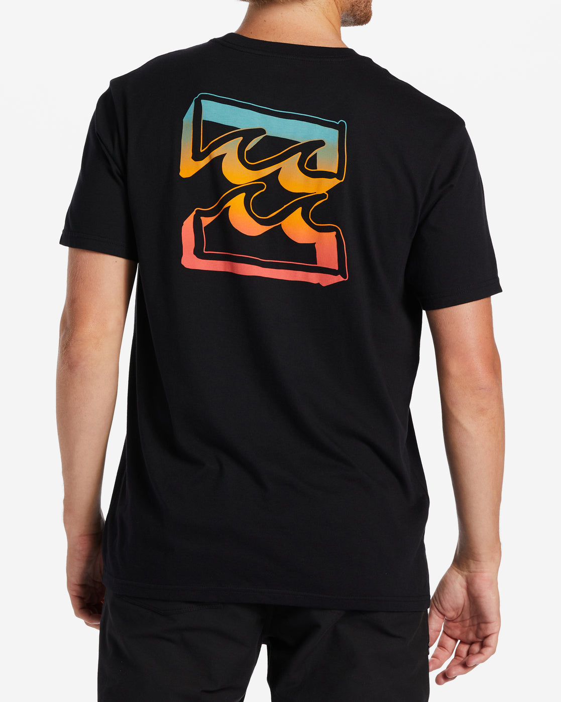 Crayon Wave T-Shirt - Black