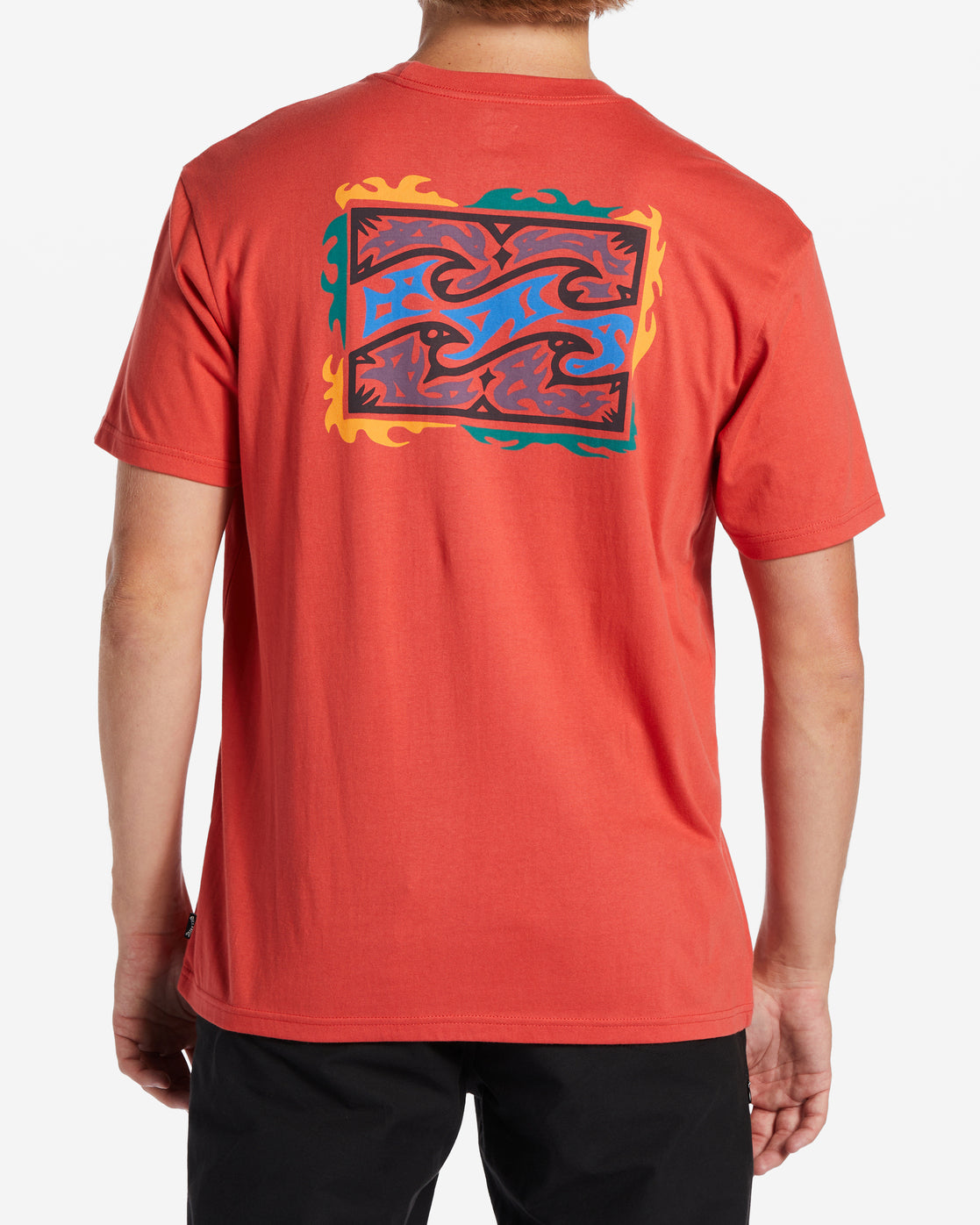 Crayon Wave T-Shirt - Coral