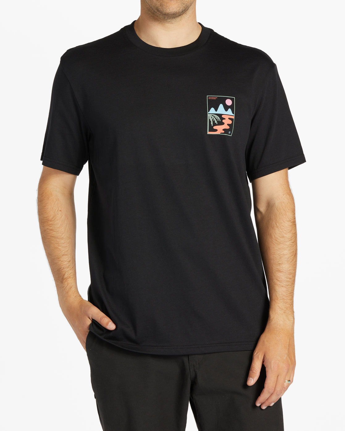 Tiendas Factory Camiseta Billabong - A/Div Ingress Organic Short Sleeve  Hombre Verde Menta