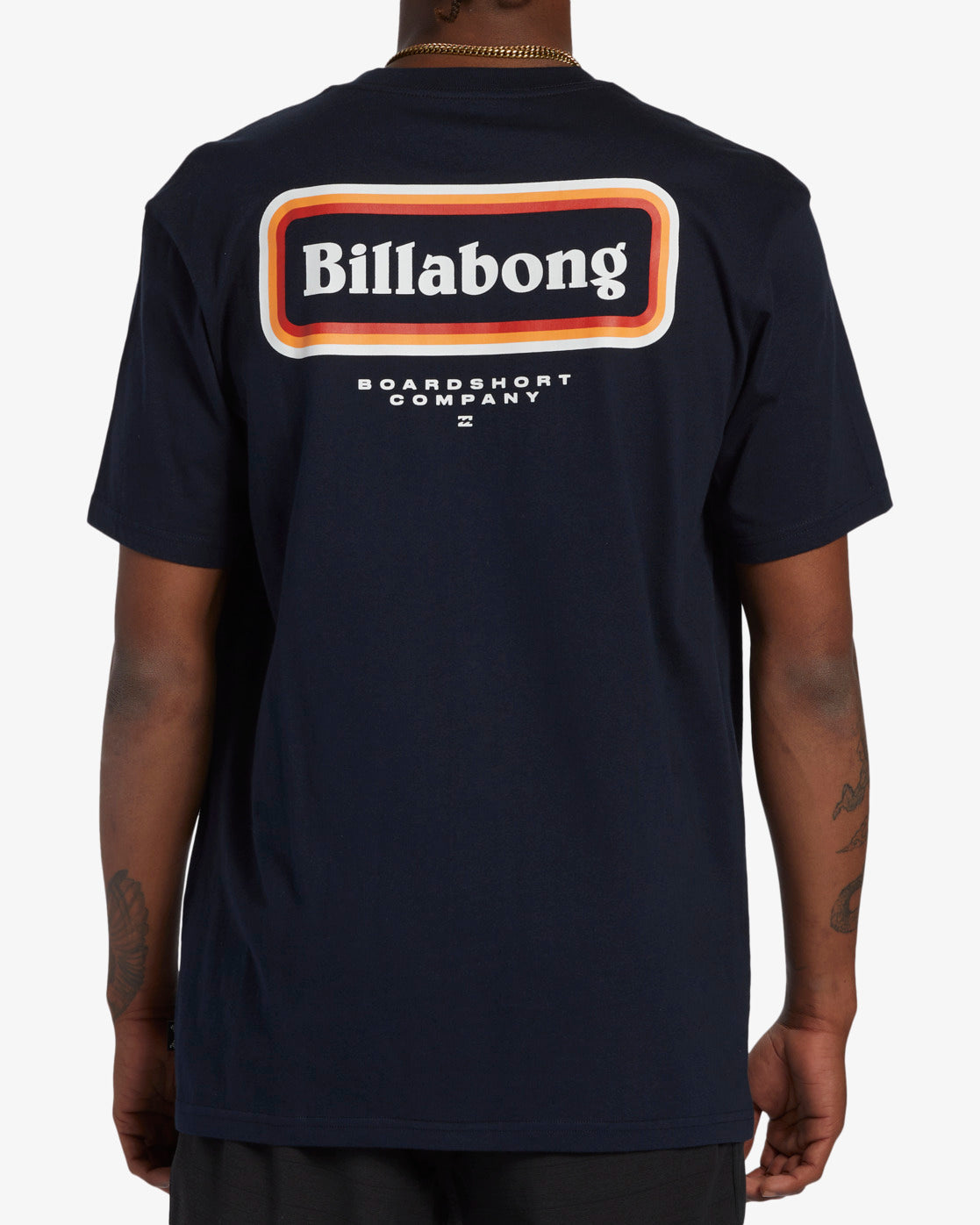 Walled Short Sleeve T-Shirt - Navy