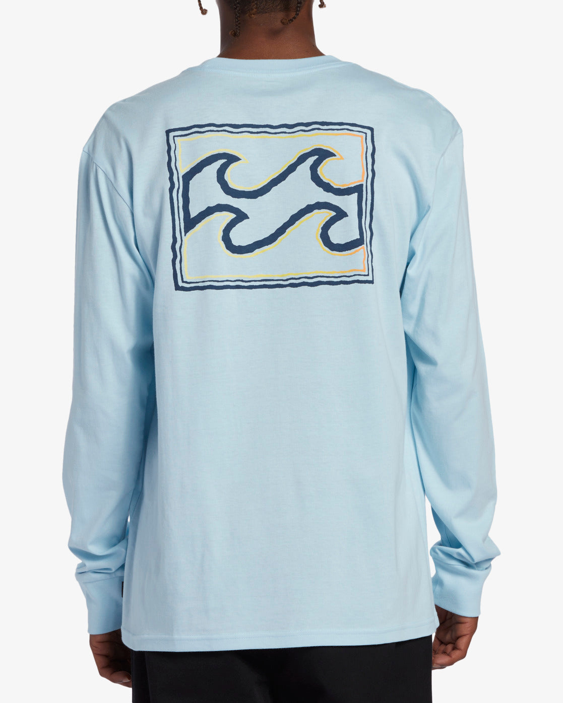 Crayon Wave Long Sleeve T-Shirt - Coastal