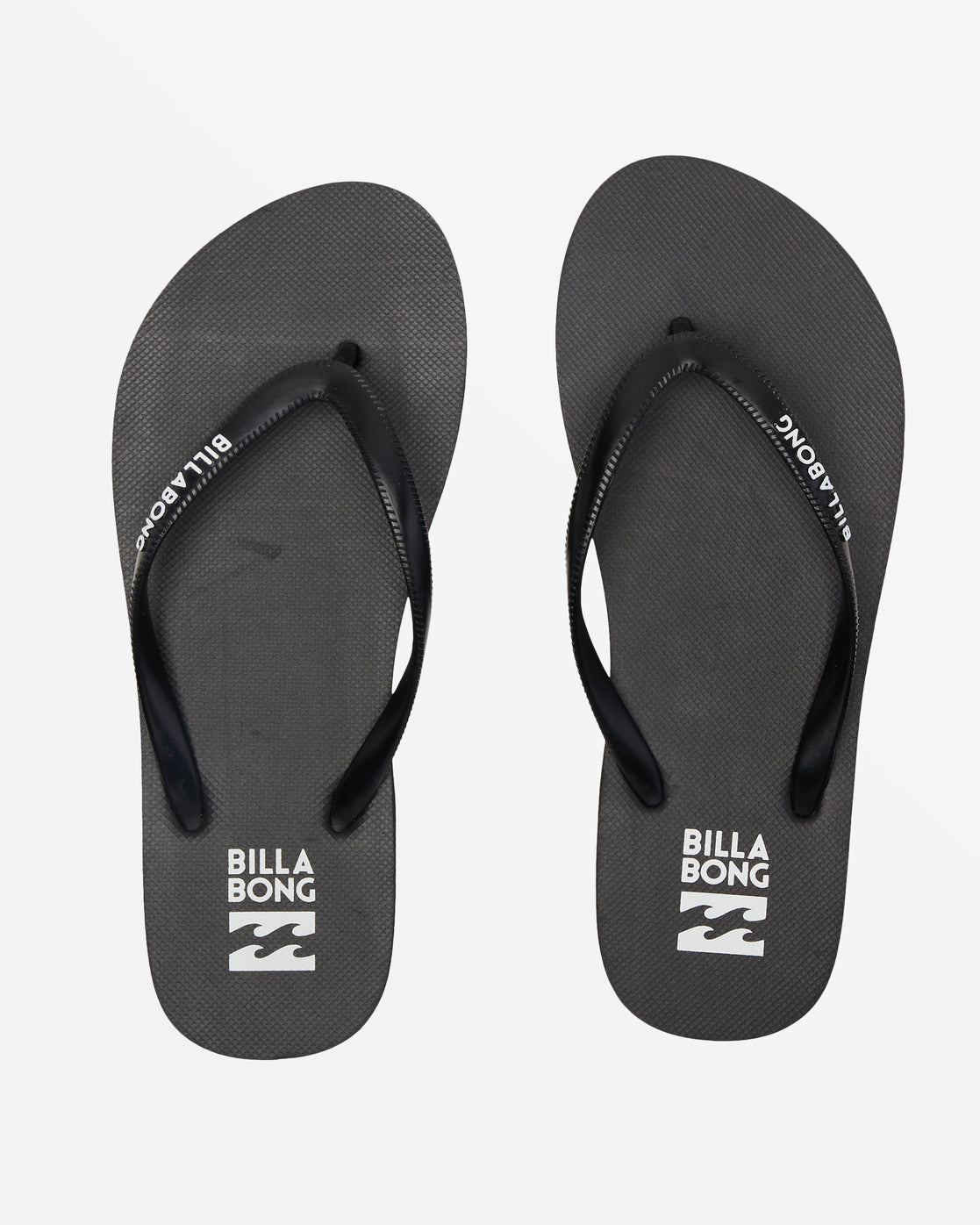 Dama Rubber Flip Flop Sandals - Black/White