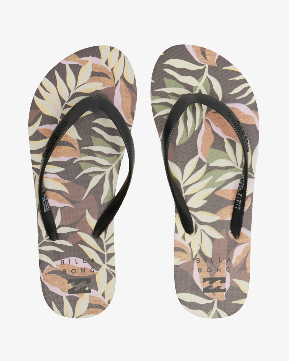 Dama Rubber Flip Flop Sandals - Black Multi 2