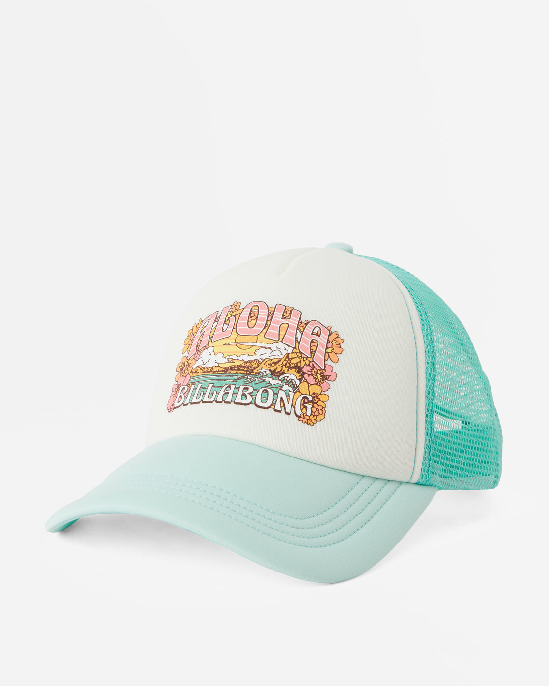 Across Waves Trucker Hat - Tropical Blue