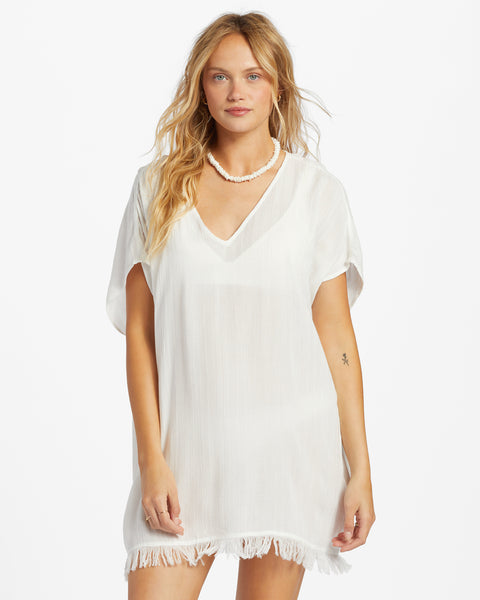 Blue Skies Beach Cover-Up Dress - Black Pebble – Billabong