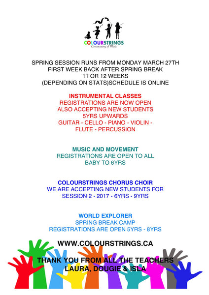 COLOURSTRINGS CONSERVATORY SPRING