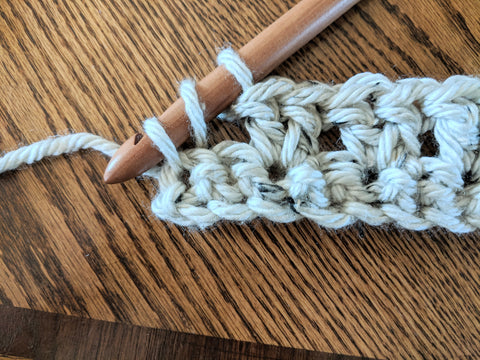 crochet stitch demonstration