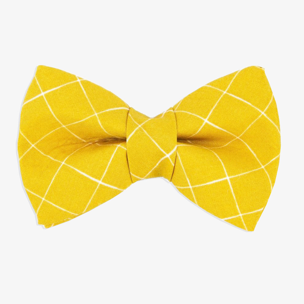 yellow dog bow tie