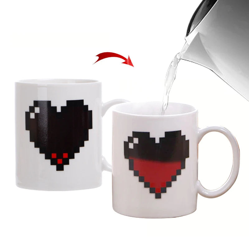 Peachy Love Heart Mug
