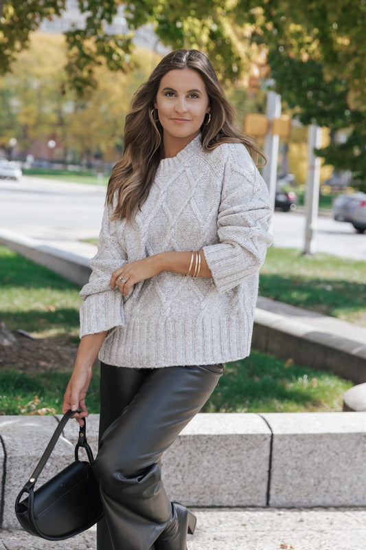 Ivory Long Sleeve Turtleneck Sweater - FINAL SALE – Magnolia Boutique