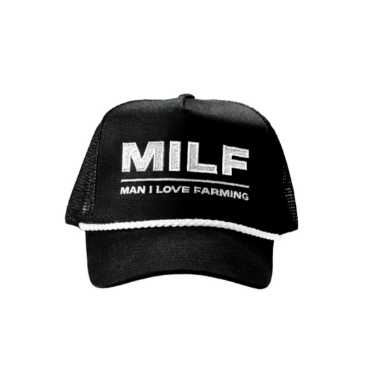 Millf Man Love Farming Hat Mens Trucker Hat Running Hat Gifts for Grandpa  Outdoor Caps, Allblack, One Size : : Clothing, Shoes & Accessories