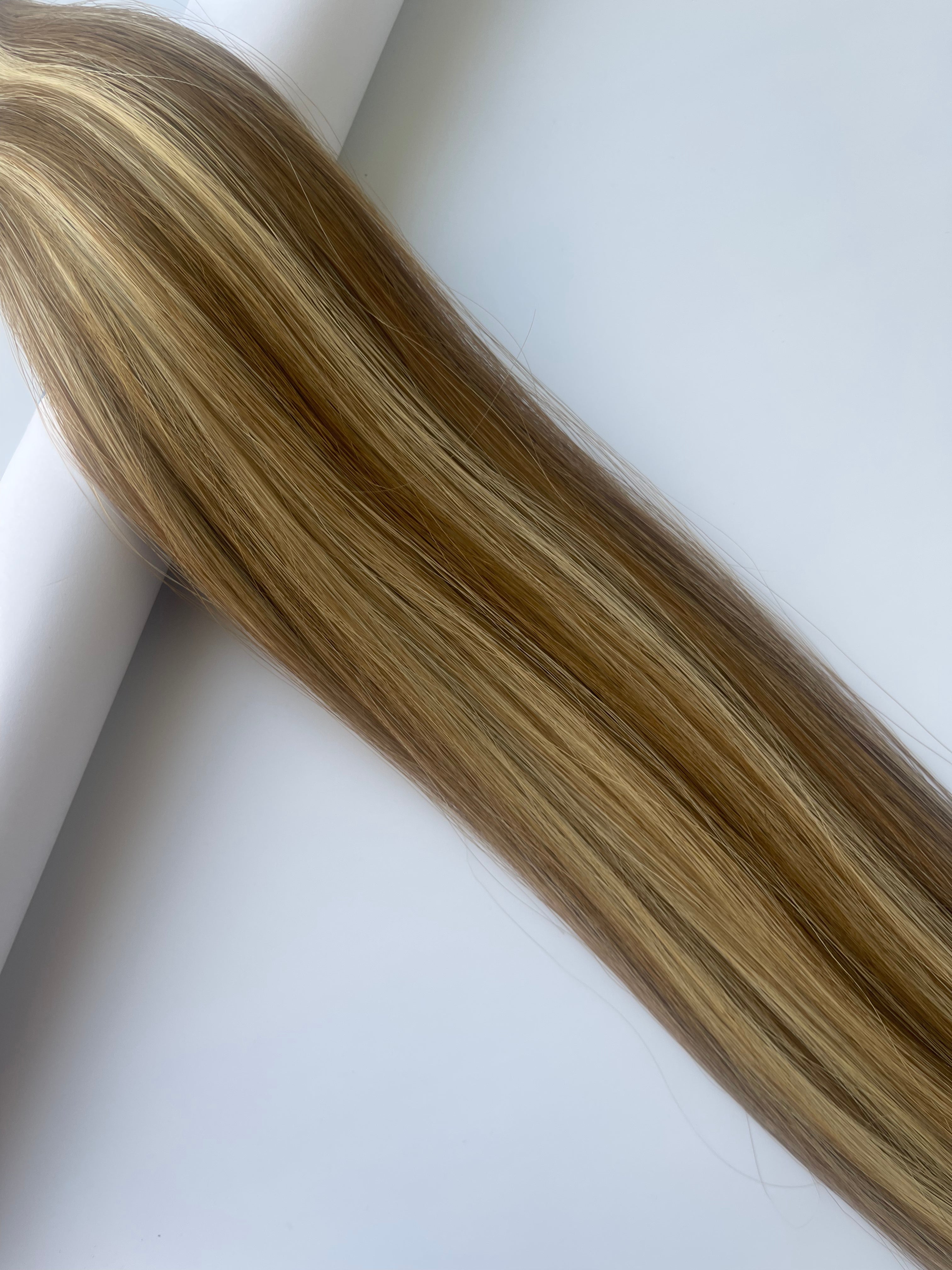 Clip in Hair Extensions Light Brown is available from hair100 Now