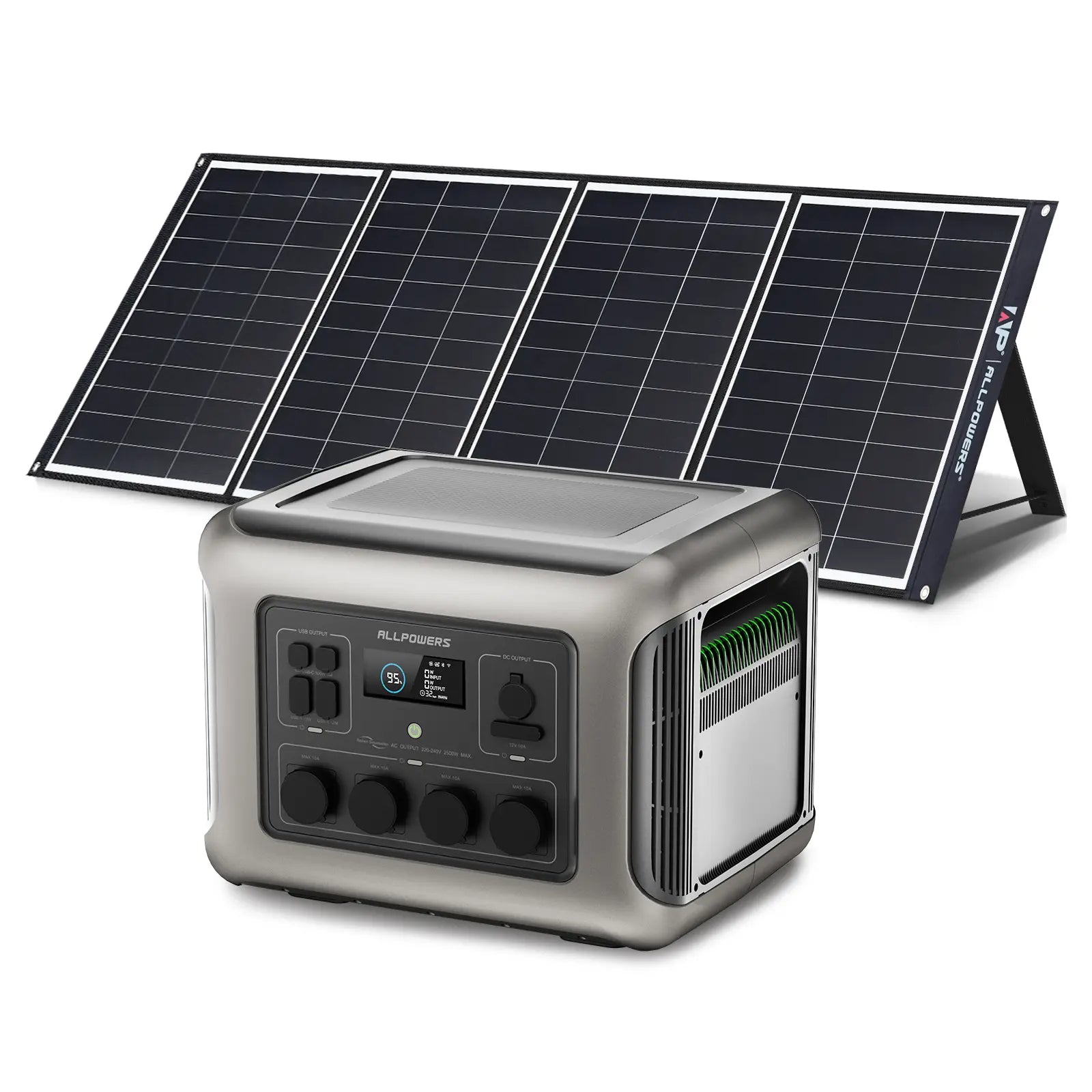 ALLPOWERS Solar Generator Kit 2500W R2500 SP033 200W Solar Panel