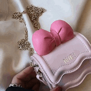 תיק קטן לילדות מעוצב עם פפיון במגוון צבעים