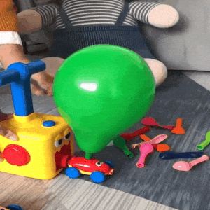 מכונית ניוטון צעצוע מונע באמצעות בלון