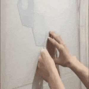 סט 12 מדבקות קיר מראה תלת ממד