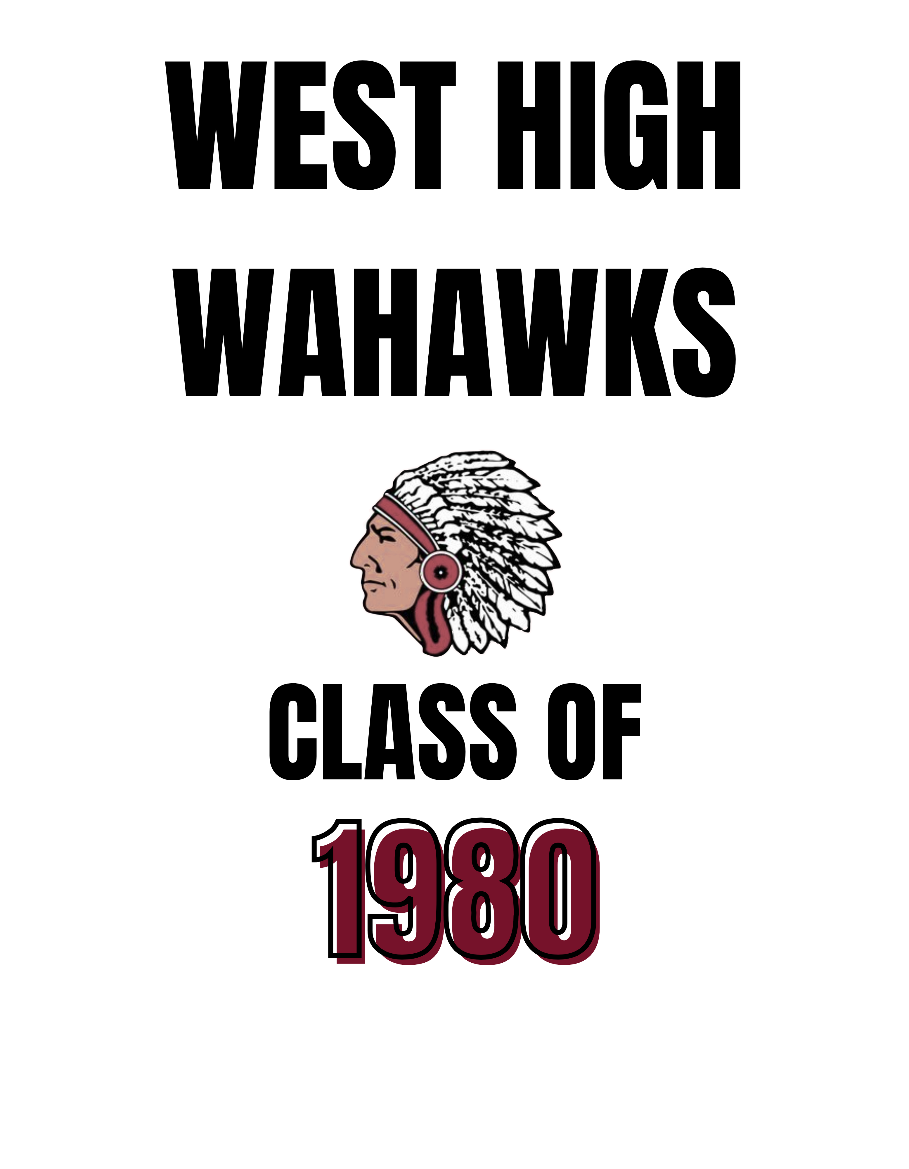 WEST HIGH WAHAWKS CLASS OF 1980