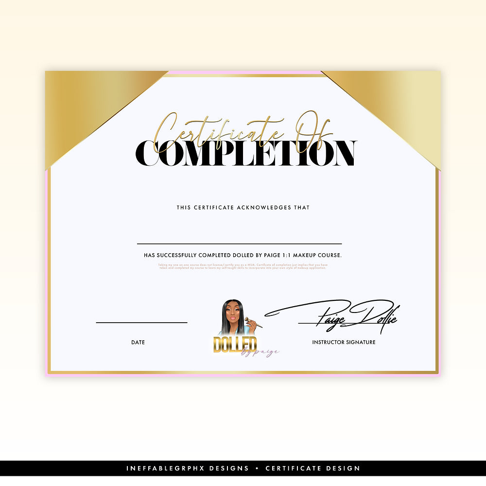 Custom Certificate Design