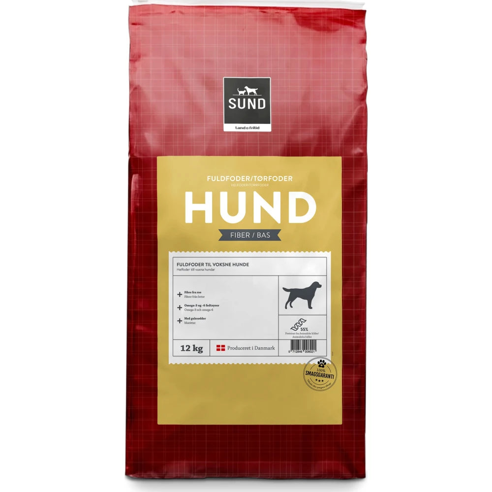 Sund Premium Hund Fiber 12 Kg