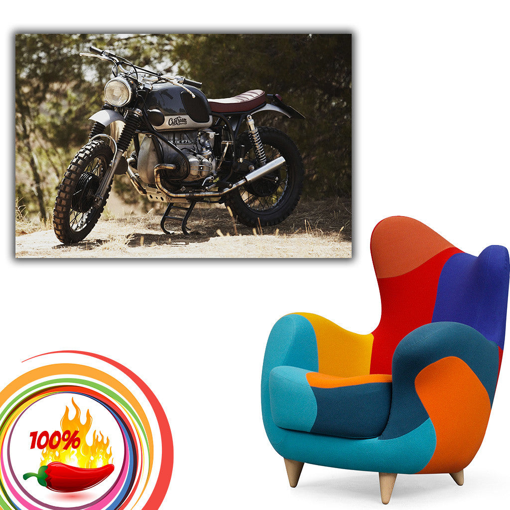 BMW Retro Vintage Old Motorcycle Motorbike Poster – My Hot Posters