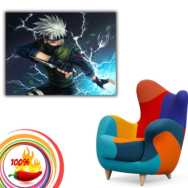 Hatake Kakashi Lightning Naruto Anime  Poster  My Hot Posters 