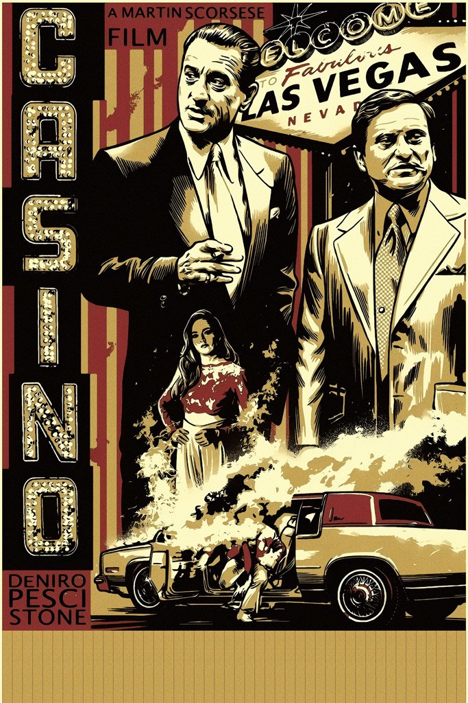 casino movie poster signed