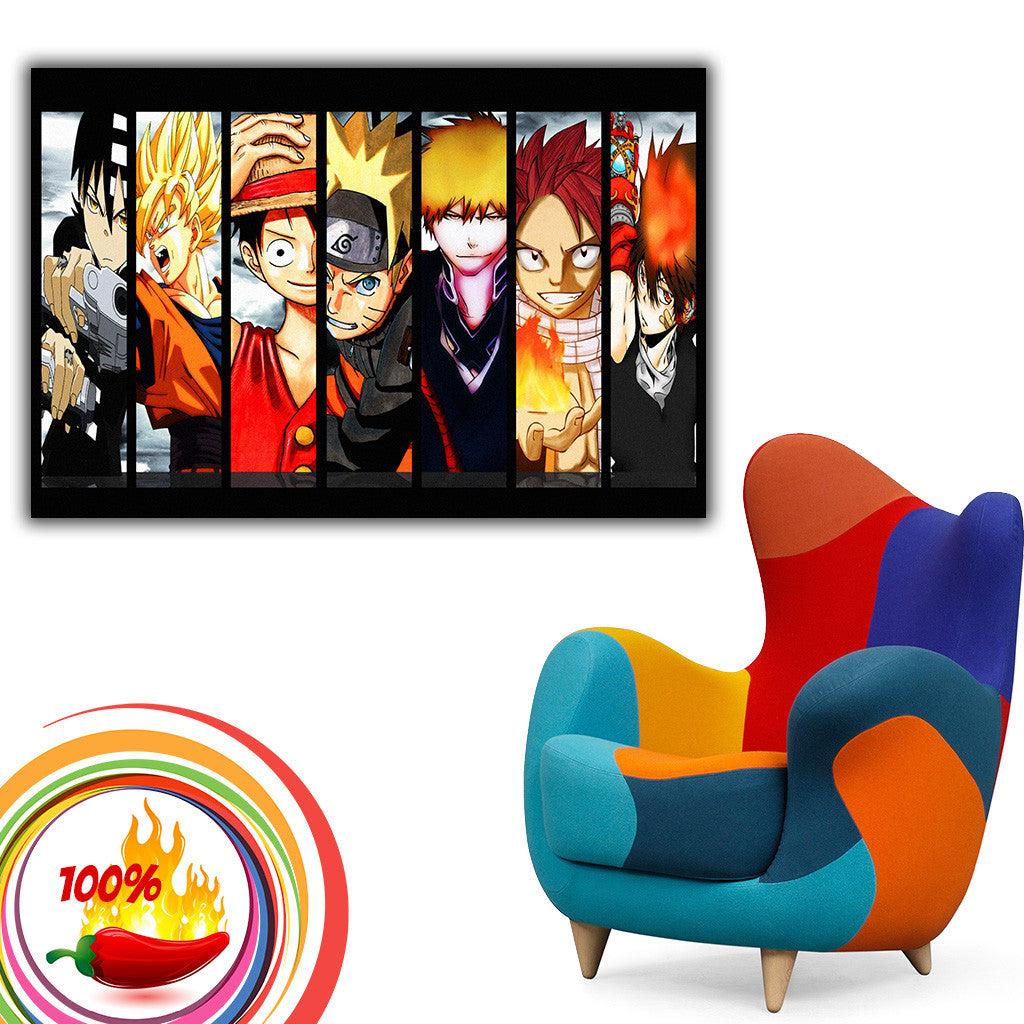 Naruto One Piece Dragon Ball Z Anime Poster - My Hot Posters