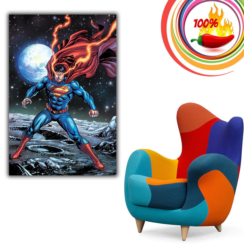 Superman Flaming Eyes Comics Poster My Hot Posters