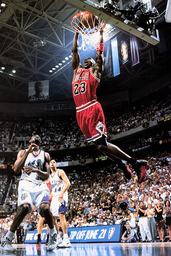 Michael Jordan Jump Shot NBA Basketball Poster – My Hot 