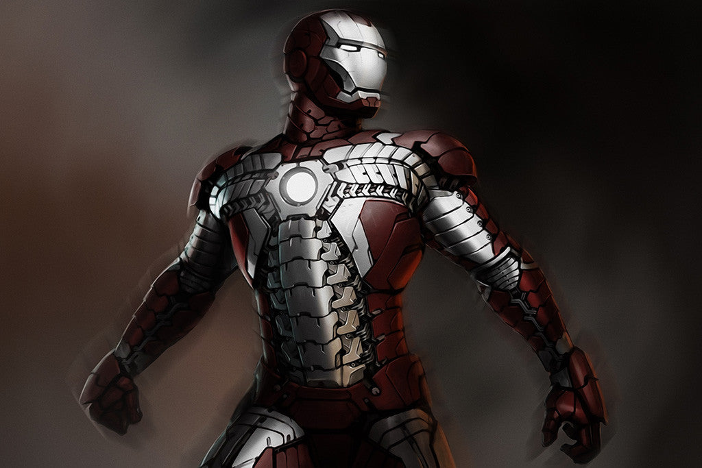 Iron Man Concept Comics Poster - My Hot Posters - Man Poster