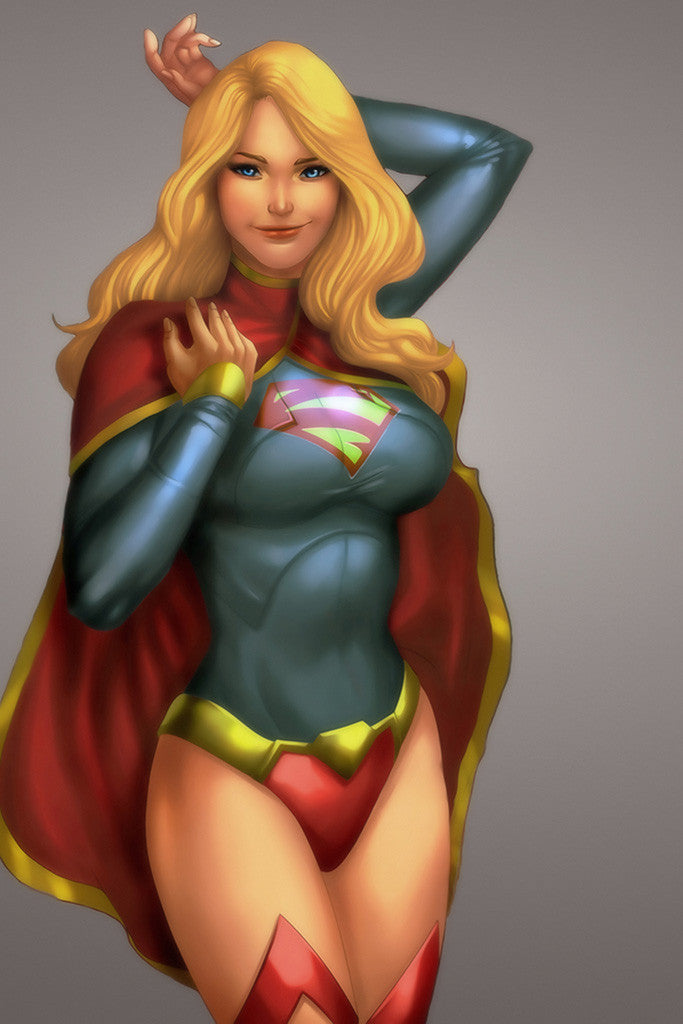 Supergirl Hot Woman Girl Smile Comics Superhero Poster My Hot Posters