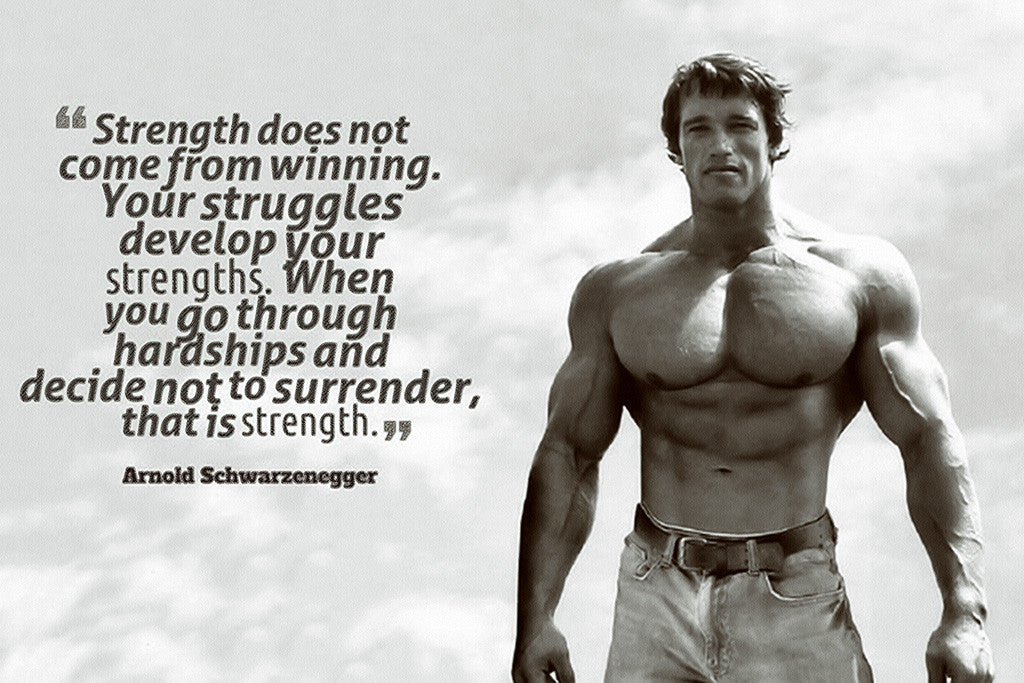 Motivational Inspirational Quote Arnold Schwarzenegger 