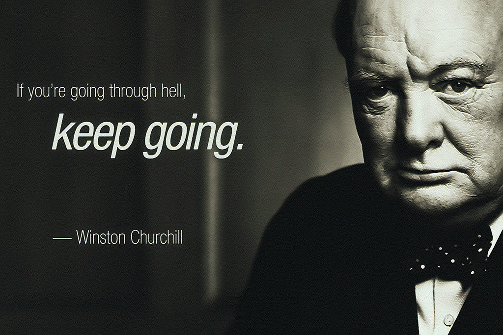 Winston Churchill Motivational Quote Poster My Hot Posters