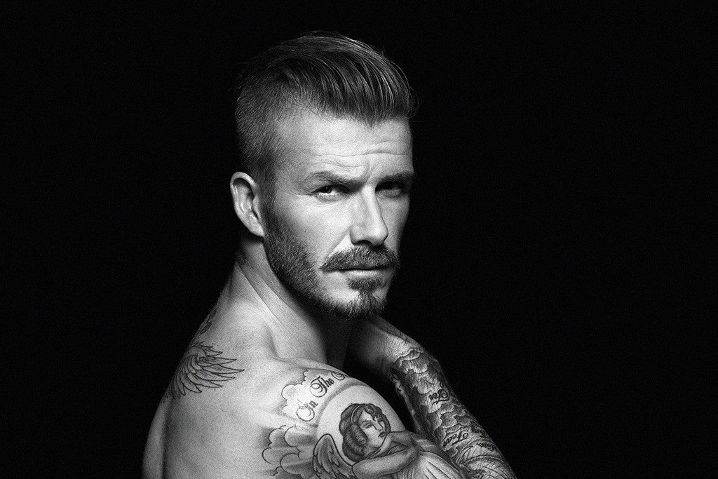 David Beckham Black and White Poster – My Hot Posters