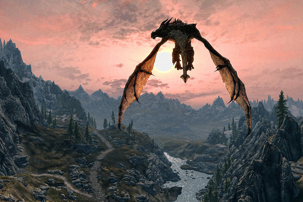 skyrim how to fly dragon