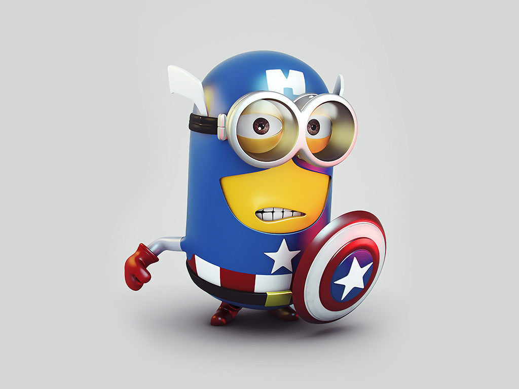 Minion Captain America Poster – My Hot Posters