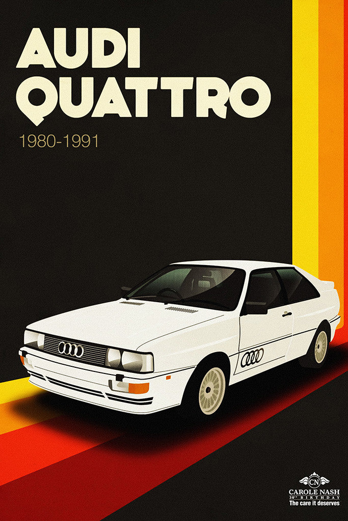 Audi Quattro Classic Car Art Poster – My Hot Posters