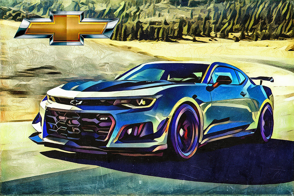 Chevrolet Camaro ZL1 Sport Car Poster - My Hot Posters