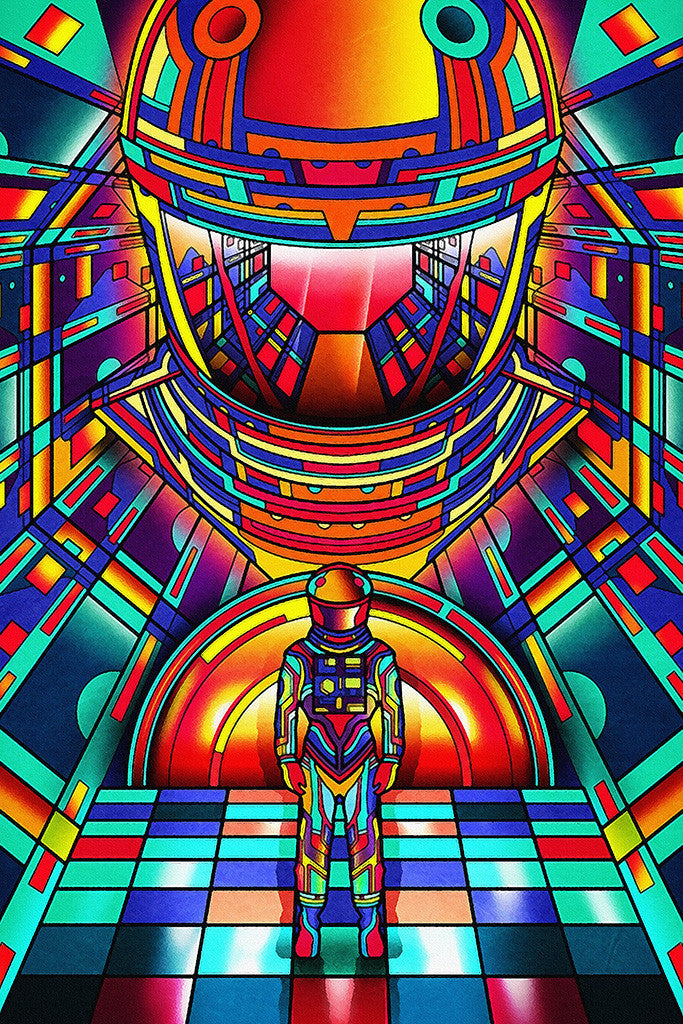 2001 A Space Odyssey Colorful Movie Fan Art Poster - My ...