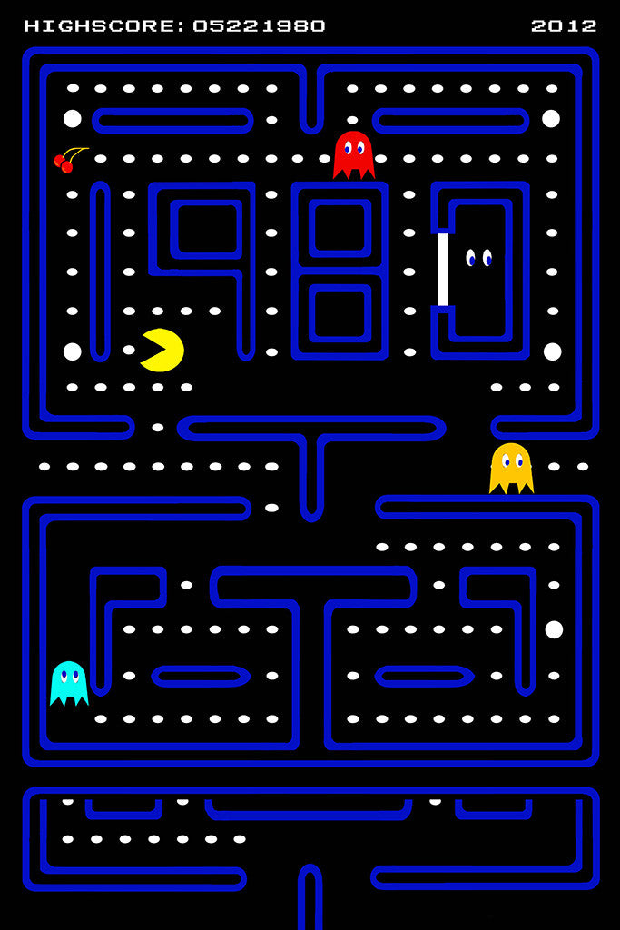 pac man vintage game