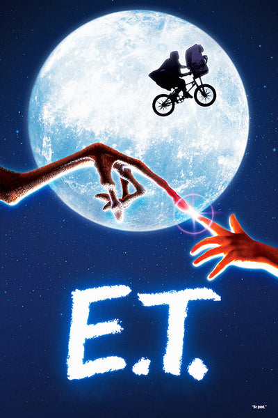 E.T. the Extra - Terrestrial Quotes Old Movie Film Poster – My Hot Posters
