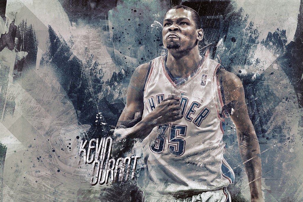 Kevin Durant Thunder Basketball NBA Poster – My Hot Posters