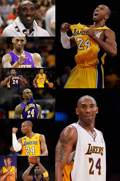 Kobe Bryant Set Los Angeles Lakers Basketball NBA Poster 8/9 – My Hot