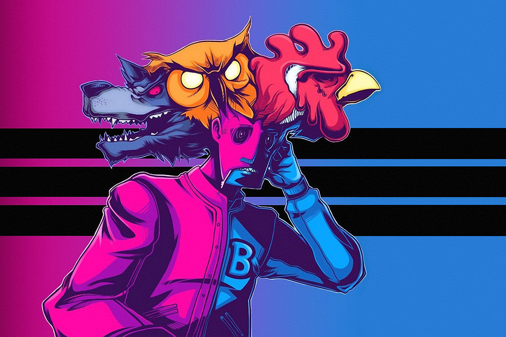 Hotline Miami Masks Poster – My Hot Posters