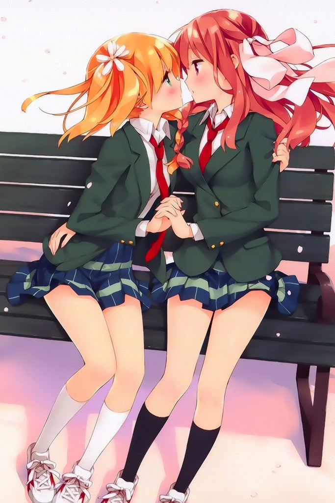 Sakura Trick Haruka Yuu Yuri Embracing Girl Anime Poster My Hot Posters