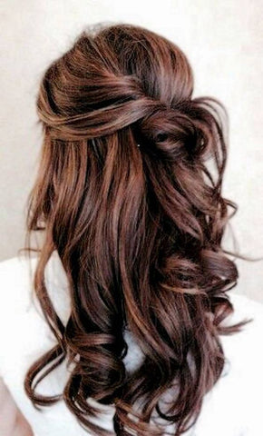 long wavy hair