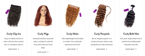 Curly Hair Extensions