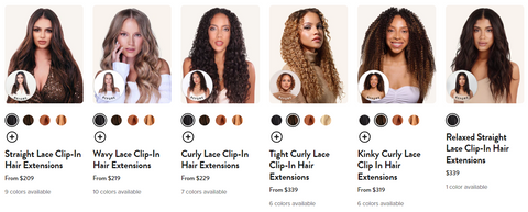Lace Clip-In Hair Extensions