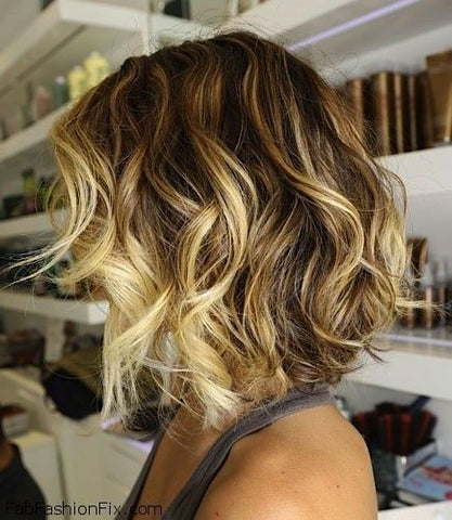 short wavy hair