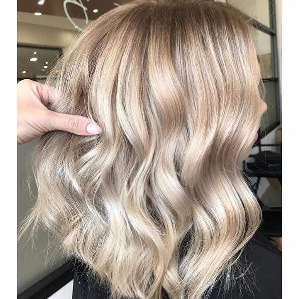 Champagne Blonde Hair Color